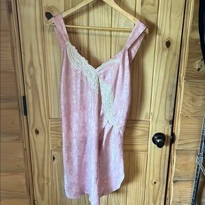 Victoria's Secret Gold Label Blush Satin Lingerie Slip Dress